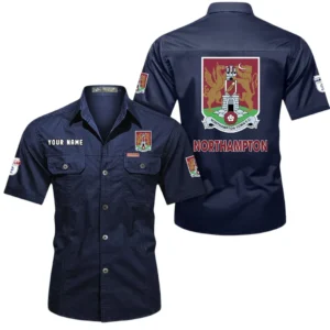Northampton Town Short Sleeved Shirt, Gift For Northampton Town Fan EPL80052225402 - Dark Blue