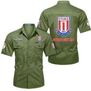 Stoke City Short Sleeved Shirt, Gift For Stoke City Fan EPL80052225404 - Fruit Green