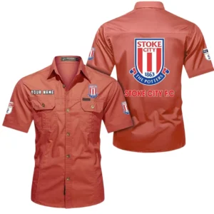 Stoke City Short Sleeved Shirt, Gift For Stoke City Fan EPL80052225404 - Red