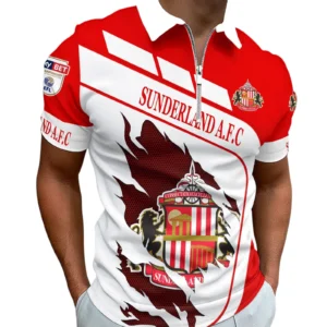 Sunderland Zipper Polo Shirt Premier League 25-26 EPL89052725780