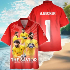 Alisson Becker Hawaiian shirt Premier League 2025, gift for fan Alisson Becker HVN1002AB05092025HAW