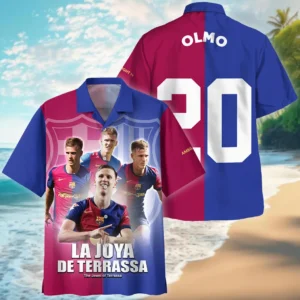 Dami Olmo Hawaiian Shirt Laliga 2025 For Fan Dami Olmo HVN1009DO05152025HAW