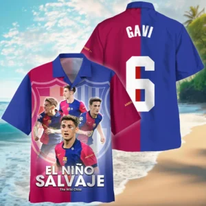 Gavi Hawaiian Shirt Laliga 2025 For Fan Gavi HVN1009GA05152025HAW