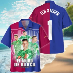 Marc-Andre ter Stegen Hawaiian Shirt Laliga 2025 For Fan Marc-Andre ter Stegen HVN1009MAS05152025HAW