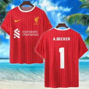 Alisson Becker T-Shirt Premier League 2025 For Fan Alisson Becker HVN1010AB05162025