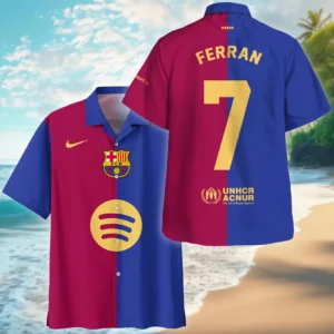 Ferran Torres Hawaiian Shirt La Liga 2025 For Fan Ferran Torres HVN1010BFT05162025
