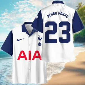 Pedro Porro Hawaiian  Shirt Tottenham Hotspur UEFA Europa 2025 For Fan Pedro Porro HVN1010UEFAPP052225HAW