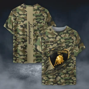 Lamborghini T-Shirt Style Camo Oversized, All over print Shirt CAR210040825714