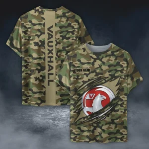 Vauxhall T-Shirt Style Camo Oversized, All over print Shirt CAR210040825738