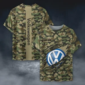Volkswagen T-Shirt Style Camo Oversized, All over print Shirt CAR210040825739