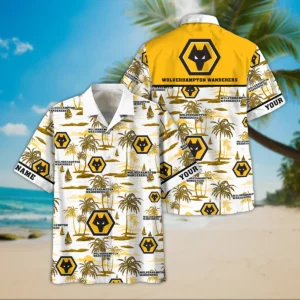 Wolverhampton Wanderers Hawaiian Shirt, All Over Print Hawaiian Shirt For Wolverhampton Wanderers Fans EPL35050325685