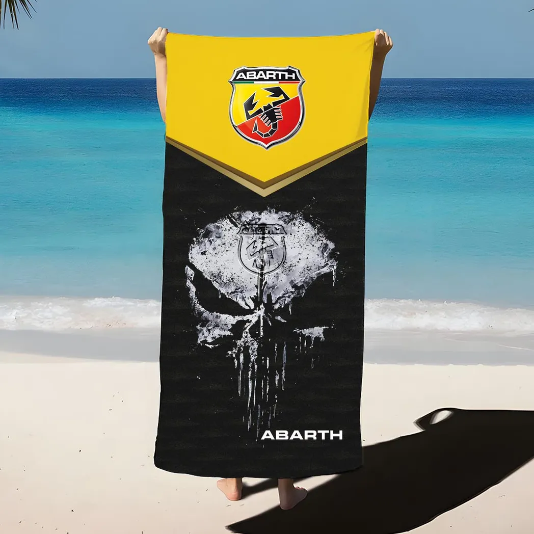 abarth beach towel gift for abarth lovers gift for him husband boyfriend car17302252500 vtku0
