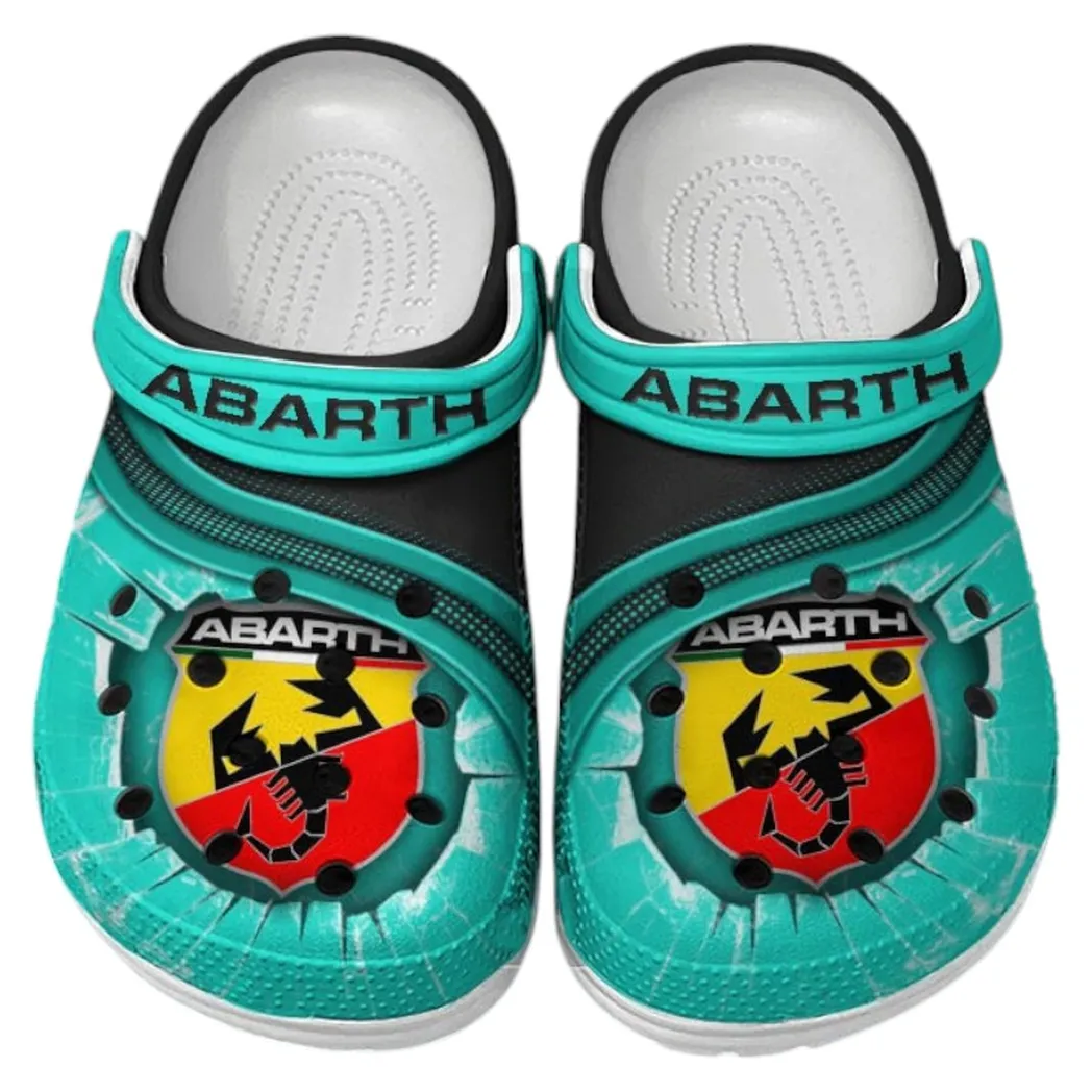 Abarth Crocs Clogs Men Women, Gift For Abarth Fan CAR188032025171 - Cyan