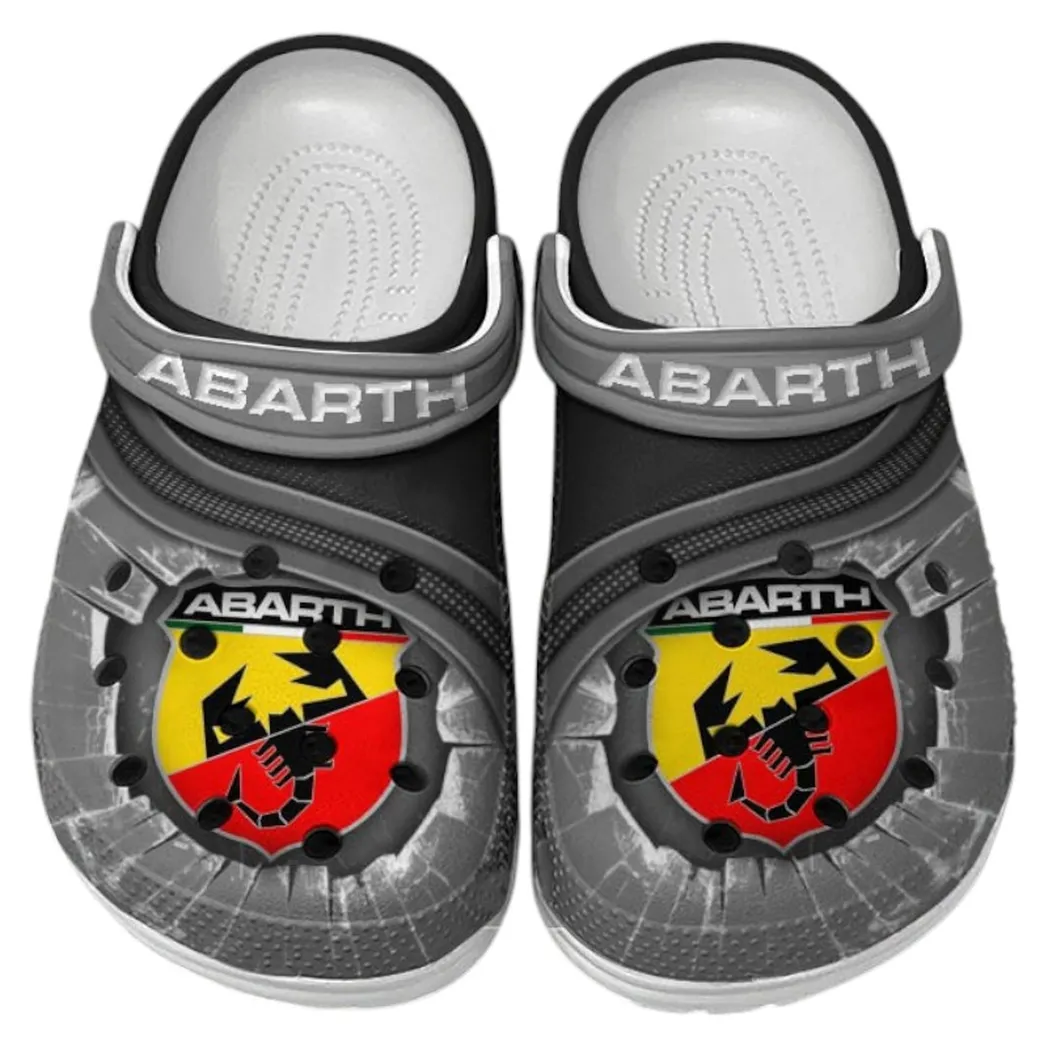 Abarth Crocs Clogs Men Women, Gift For Abarth Fan CAR188032025171 - Gray
