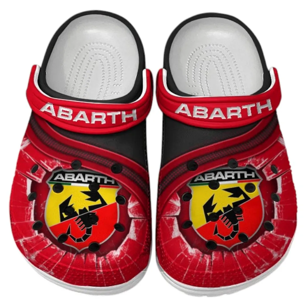 Abarth Crocs Clogs Men Women, Gift For Abarth Fan CAR188032025171 - Red