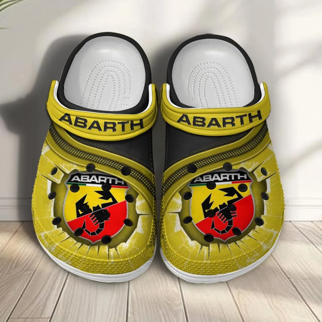 abarth crocs clogs men women gift for abarth fan car188032025171 yellow 3zhen
