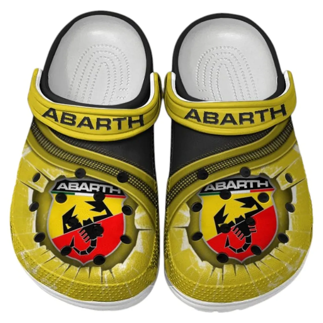 Abarth Crocs Clogs Men Women, Gift For Abarth Fan CAR188032025171 - Yellow