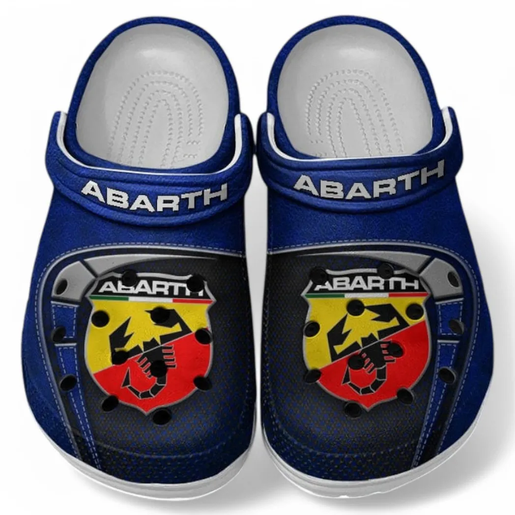 Abarth Crocs Sandals For Men Women, Gift For Abarth Fan CAR177031425575 - Blue