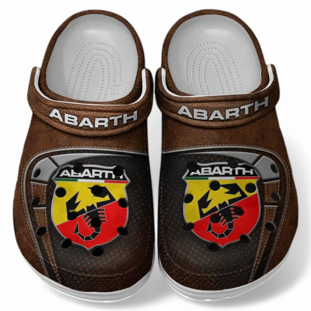 Abarth Crocs Sandals For Men Women, Gift For Abarth Fan CAR177031425575 - Brown