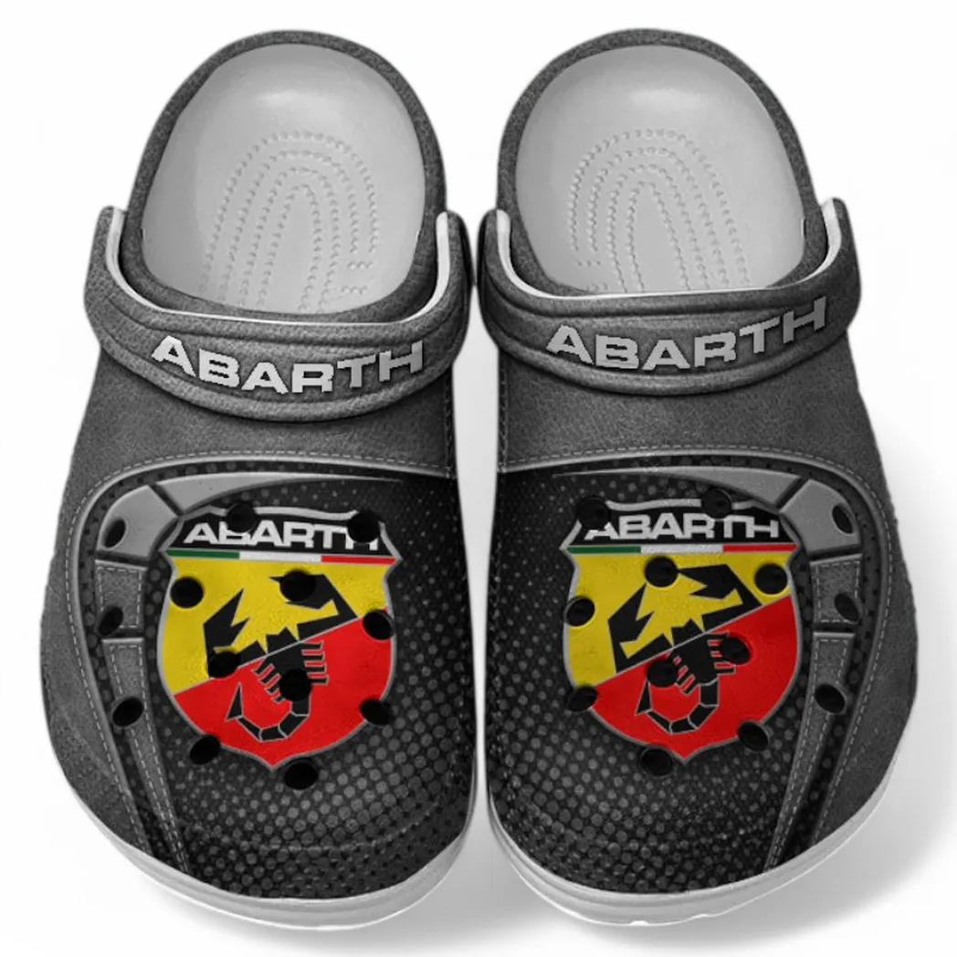 Abarth Crocs Sandals For Men Women, Gift For Abarth Fan CAR177031425575 - Gray