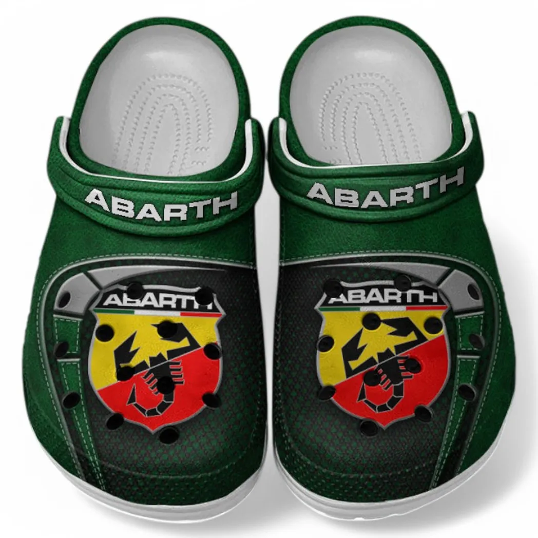 Abarth Crocs Sandals For Men Women, Gift For Abarth Fan CAR177031425575 - Green
