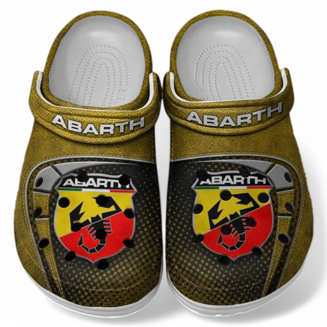 Abarth Crocs Sandals For Men Women, Gift For Abarth Fan CAR177031425575 - Yellow