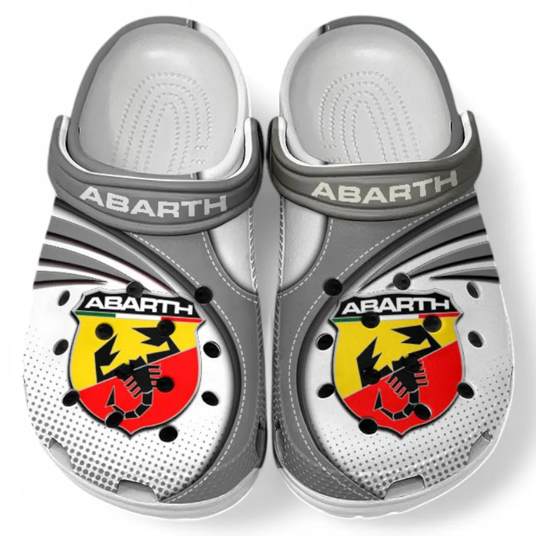 Abarth Crocs Sandals For Men Women, Gift For Abarth Fan CAR181031525703 - Gray