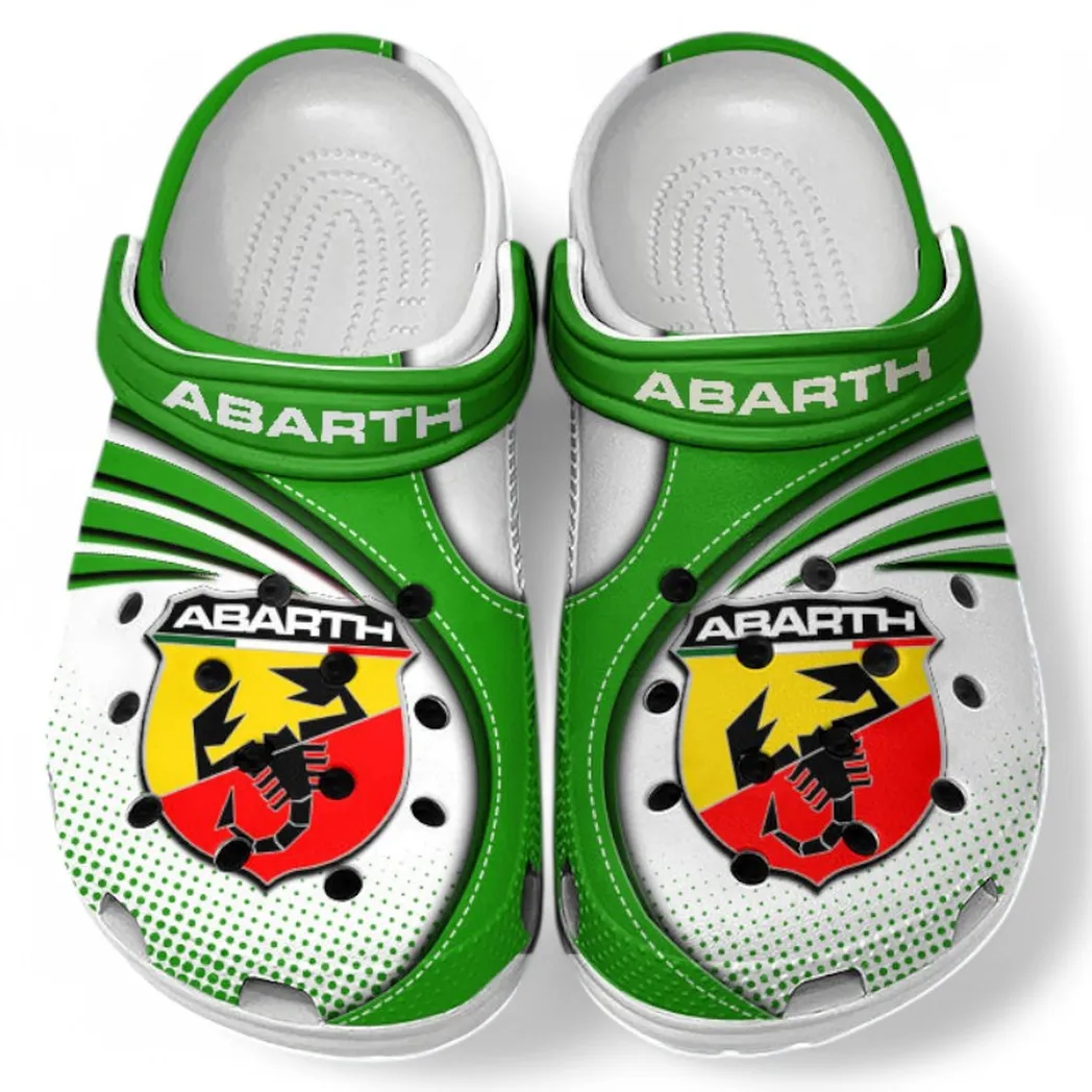 Abarth Crocs Sandals For Men Women, Gift For Abarth Fan CAR181031525703 - Green