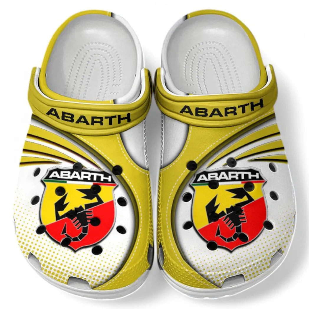 Abarth Crocs Sandals For Men Women, Gift For Abarth Fan CAR181031525703 - Yellow