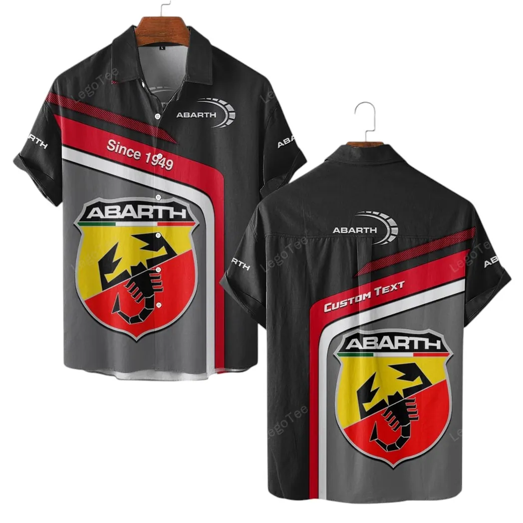 Abarth Hawaiian Shirt For Men, Gift For Abarth Lovers, Gift For Him, Husband, Boyfriend CAR11103032500