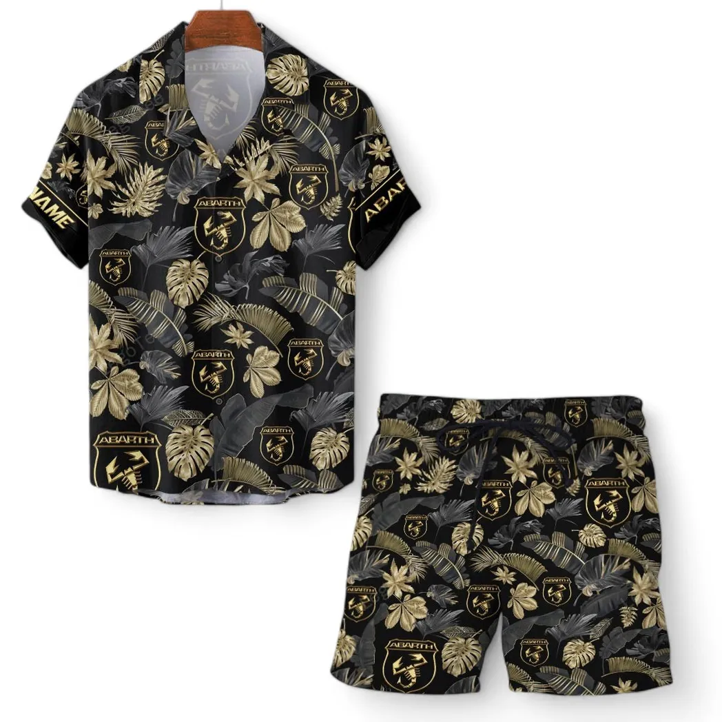 abarth hawaiian shirt set for men gift for abarth lovers gift for him husband boyfriend car139021125152 1 mjltf