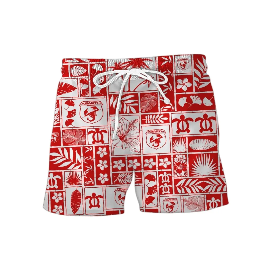 Abarth Hawaiian Shorts, Gift For Abarth Lovers, Gift For Him, Husband, Boyfriend CAR35021425062-2