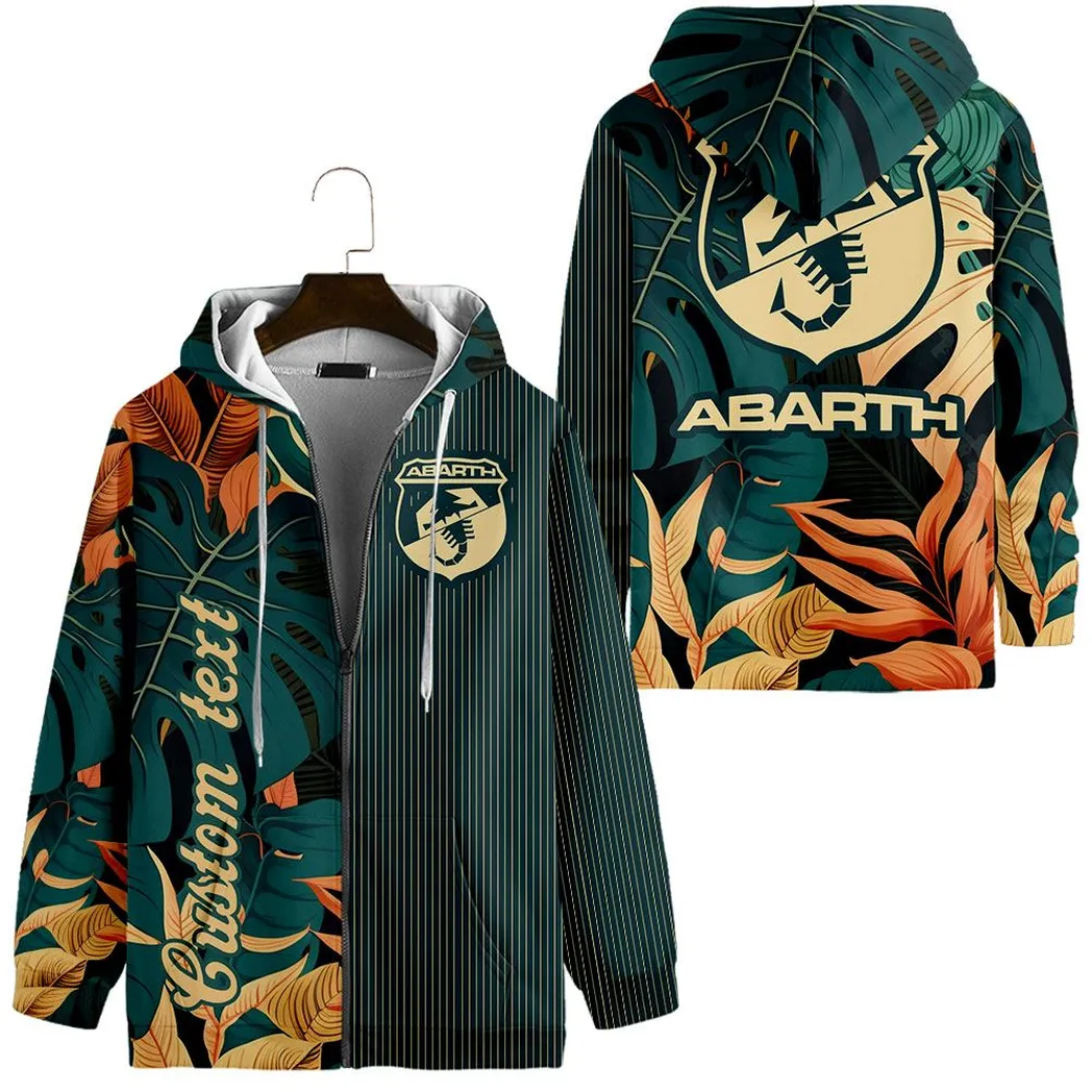 Abarth Vintage Zip Hoodie Custom All Over Print CAR434041725222