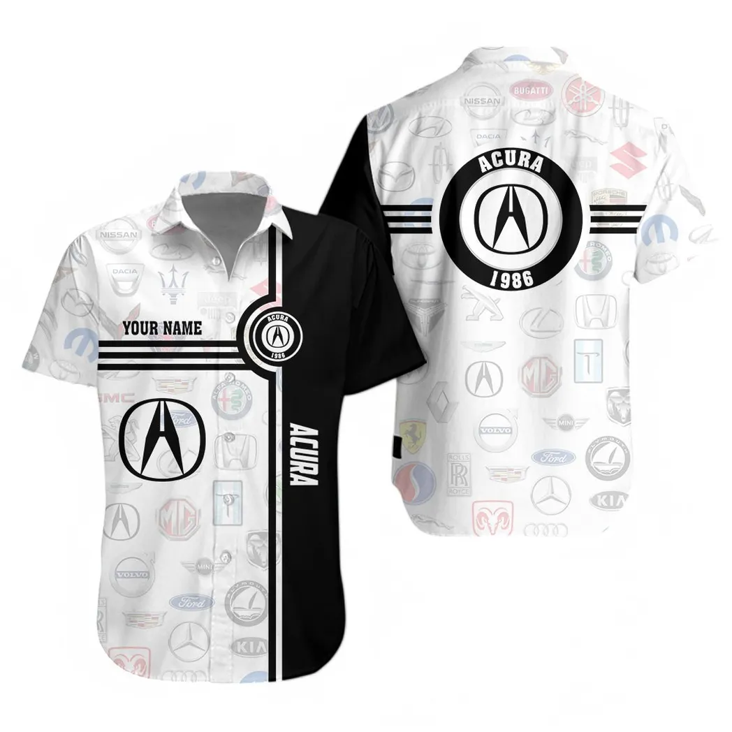 Acura Hawaiian Shirt For Men All Logo, Gift For Acura Fan CAR174022525064