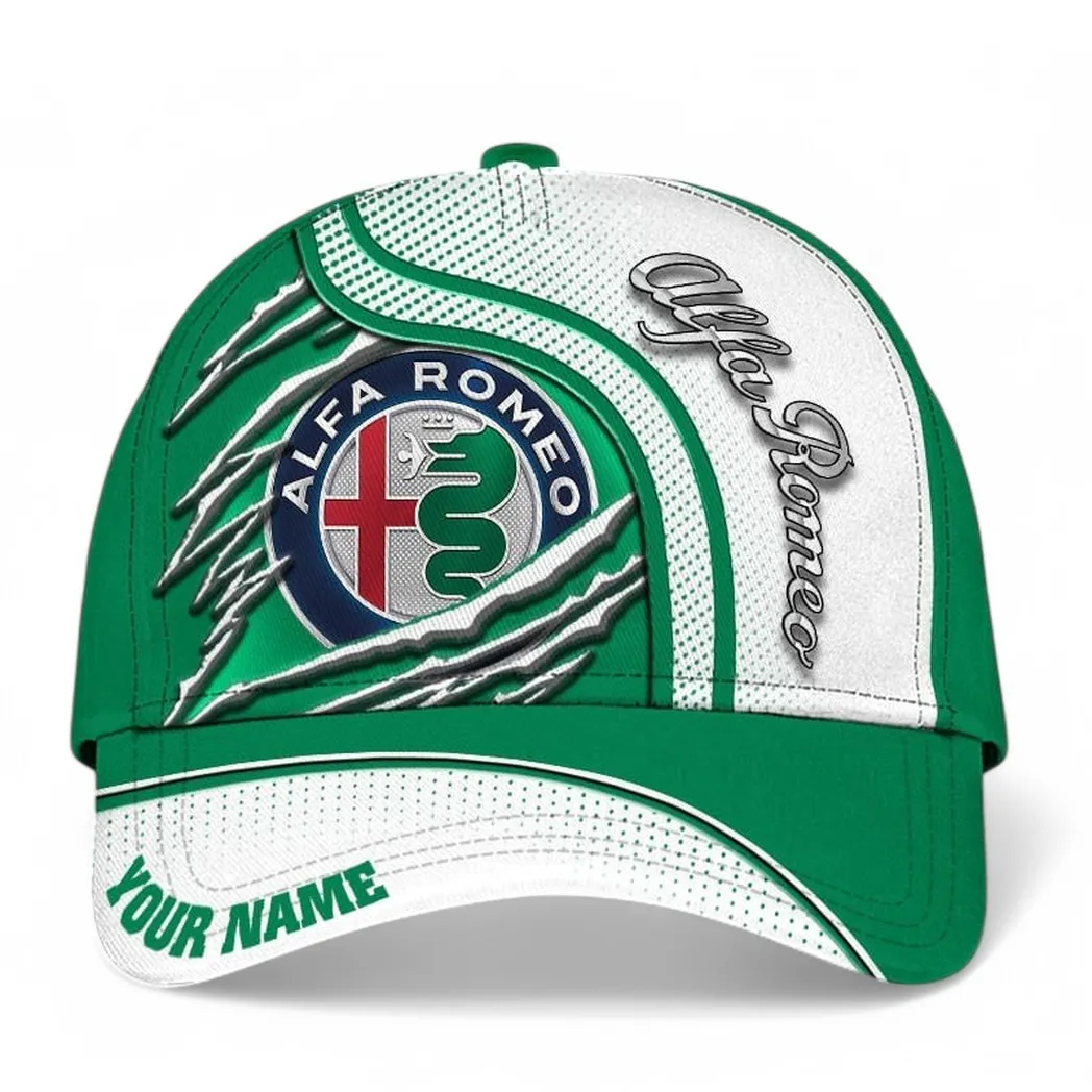 Alfa Romeo Classic Cap, Gift For Alfa Romeo Lovers, Gift For Him, Husband, Boyfriend CAR50021825001 - White