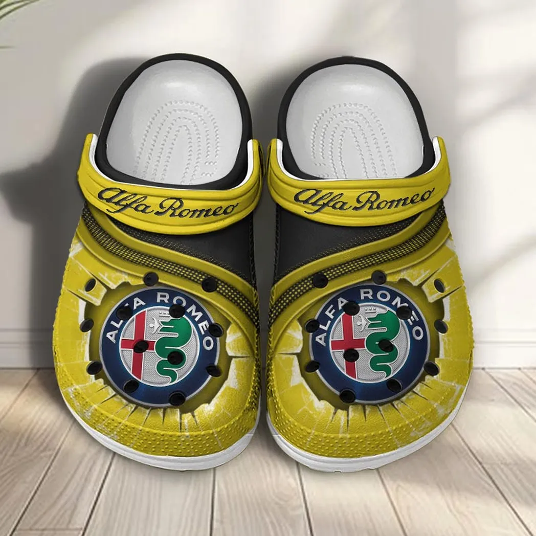 alfa romeo crocs clogs men women gift for alfa romeo fan car188032025151 yellow j65ea