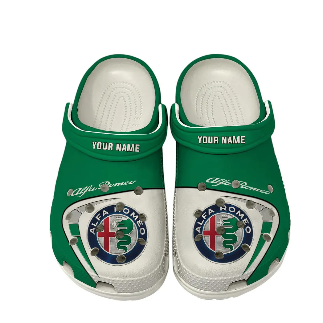 alfa romeo crocs gift for alfa romeo lover gift for him husband boyfriend car16802262502 white cwtlw
