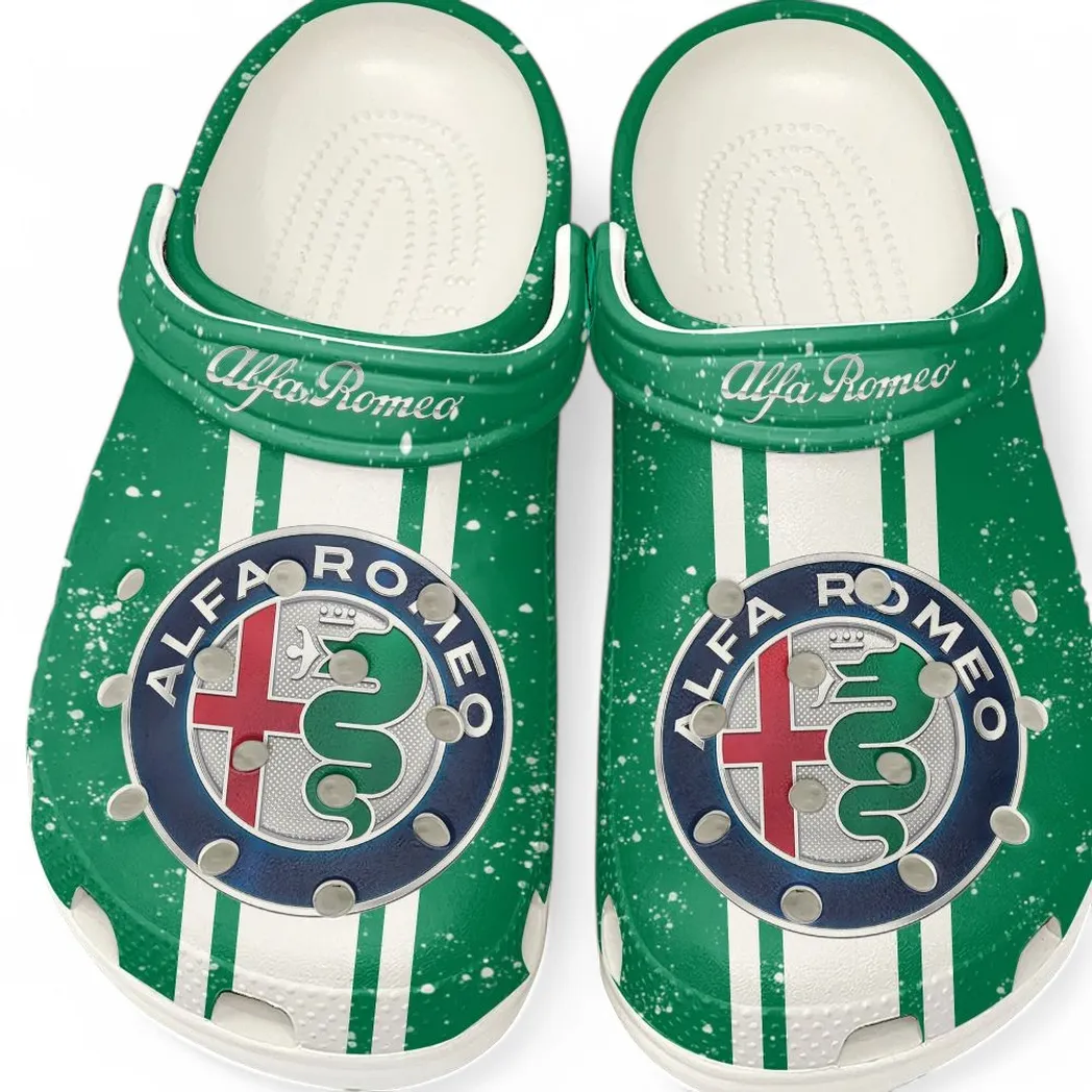 alfa romeo crocs gift for alfa romeo lovers gift for him husband boyfriend car62022025033 white yp6d6