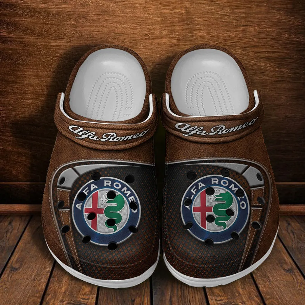alfa romeo crocs sandals for men women gift for alfa romeo fan car177031425586 brown bt7vz
