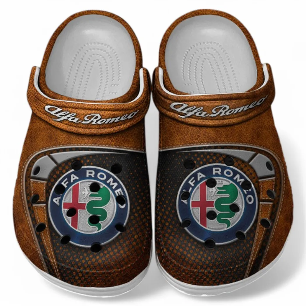 Alfa Romeo Crocs Sandals For Men Women, Gift For Alfa Romeo Fan CAR177031425586 - Orange