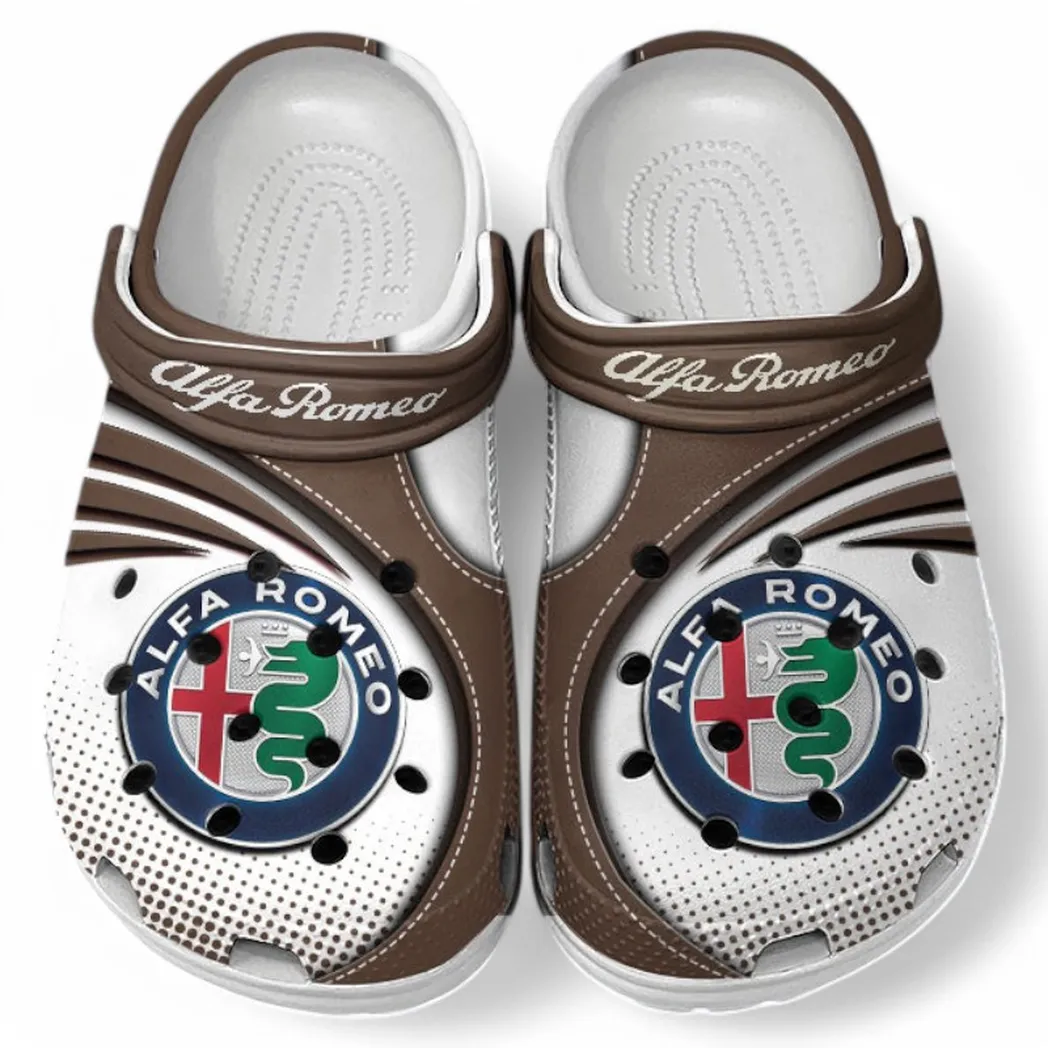 alfa romeo crocs sandals for men women gift for alfa romeo fan car181031525737 brown e4ebf
