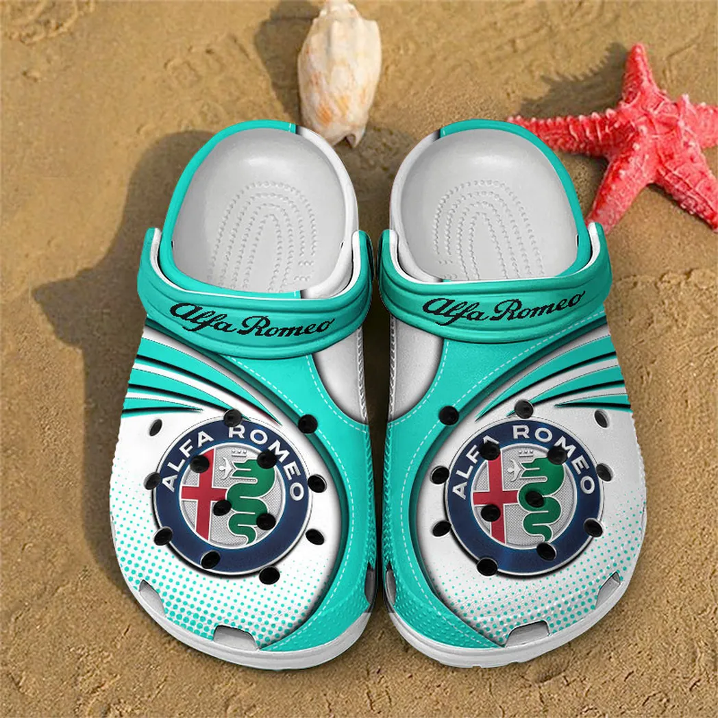 alfa romeo crocs sandals for men women gift for alfa romeo fan car181031525737 cyan yin9y