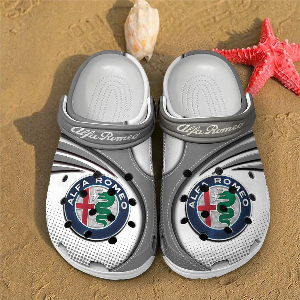 alfa romeo crocs sandals for men women gift for alfa romeo fan car181031525737 gray