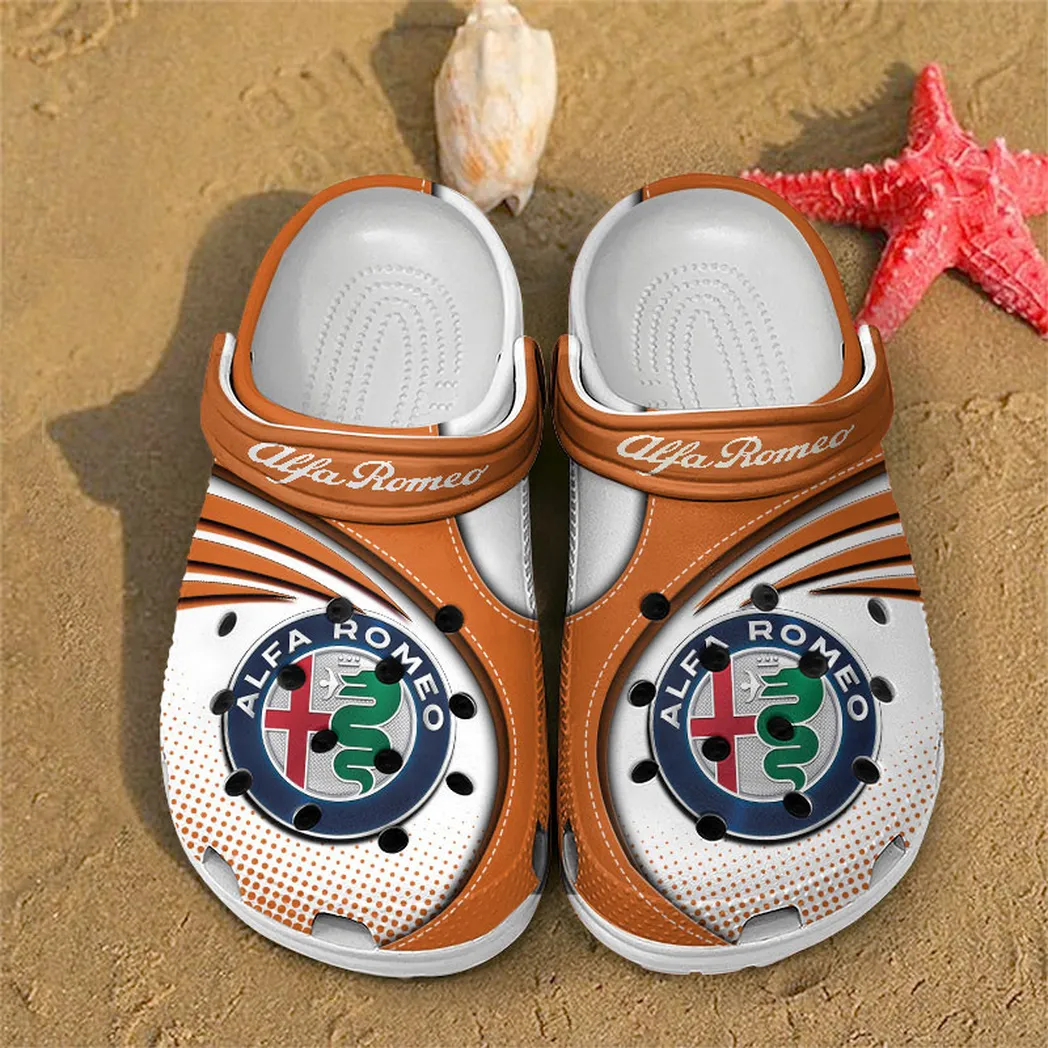 alfa romeo crocs sandals for men women gift for alfa romeo fan car181031525737 orange