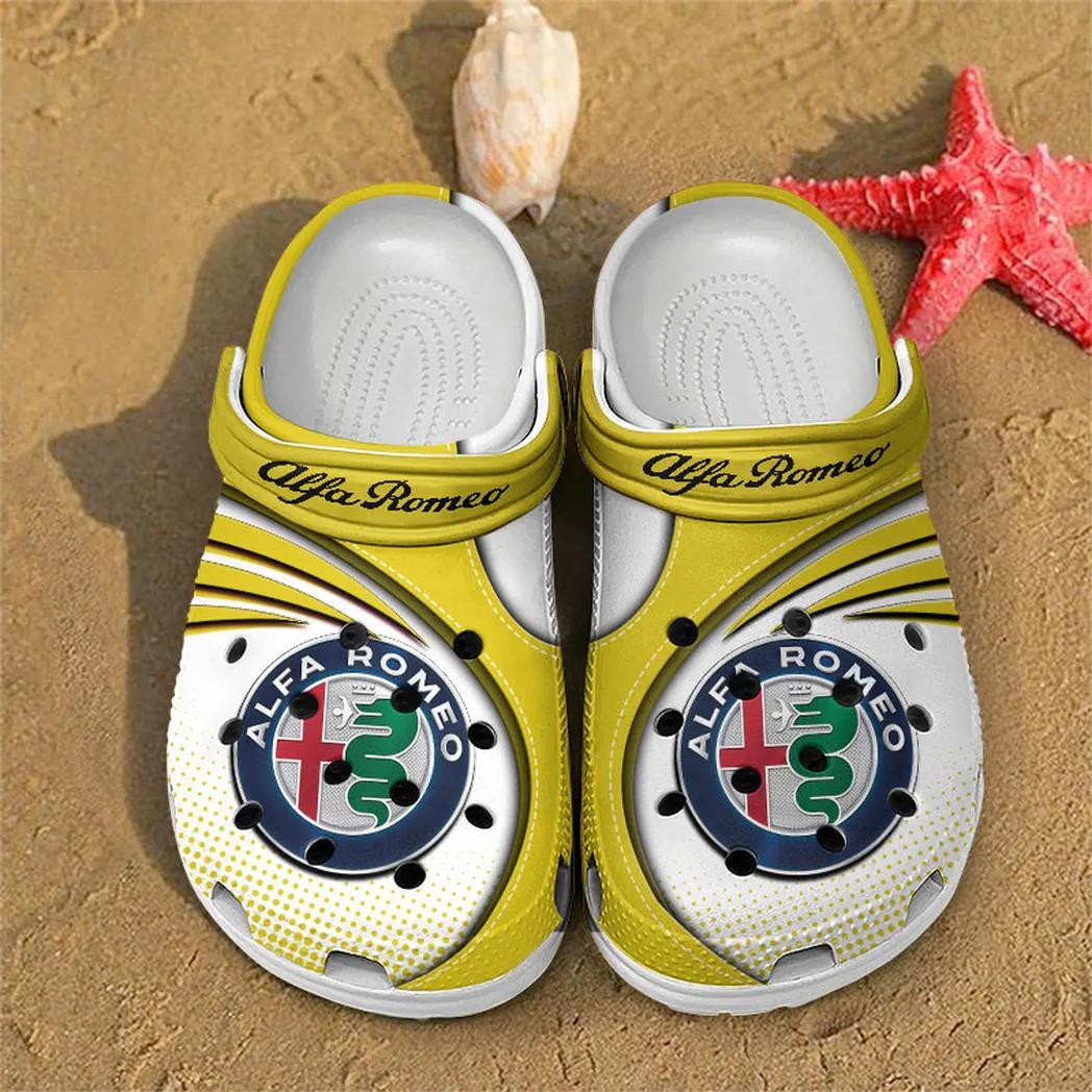 alfa romeo crocs sandals for men women gift for alfa romeo fan car181031525737 yellow 0f1jj