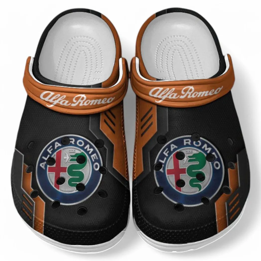 alfa romeo crocs shoes clogs men women gift for alfa romeo fan car185031525234 orange 8by8n