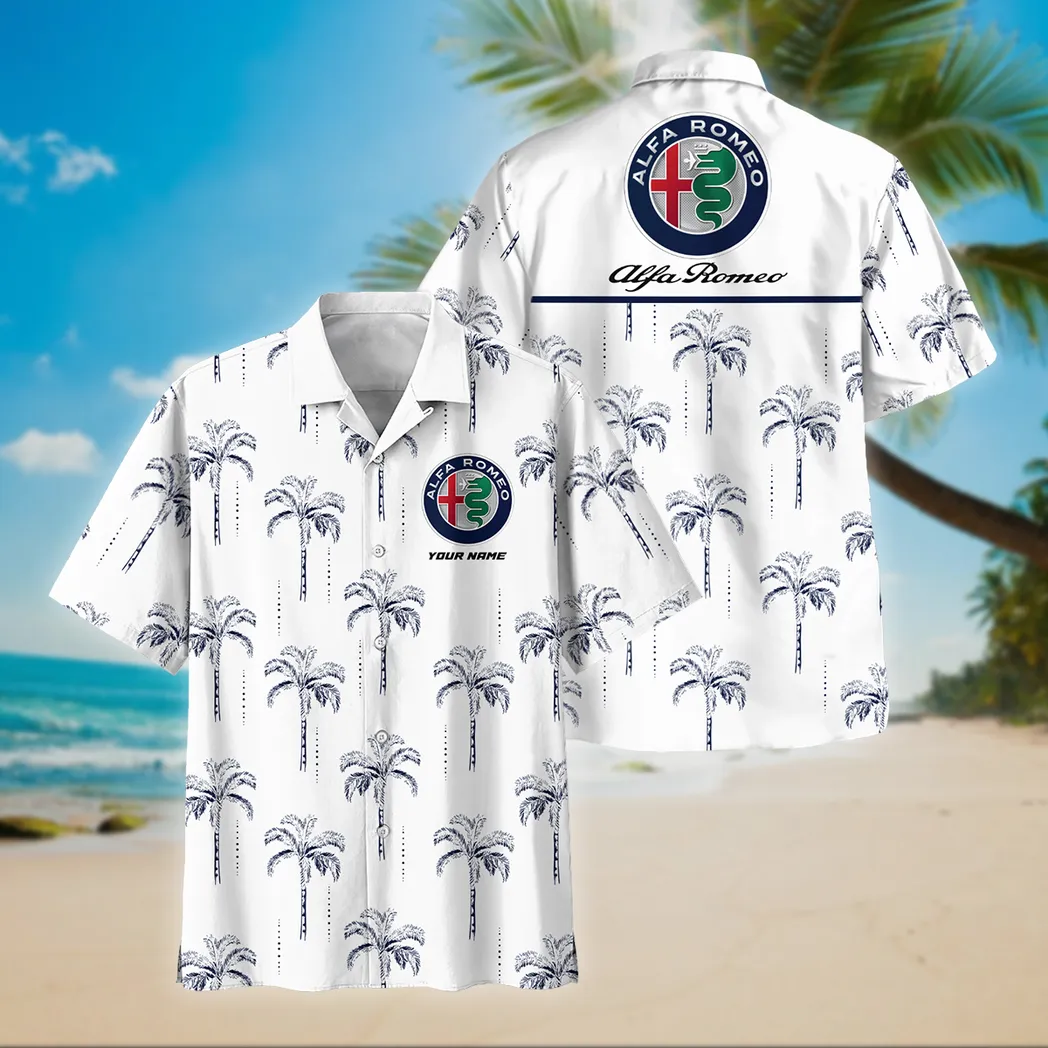 Alfa Romeo Custom Hawaiian Shirt For Men, Gift For Alfa Romeo Fan CAR206031225890