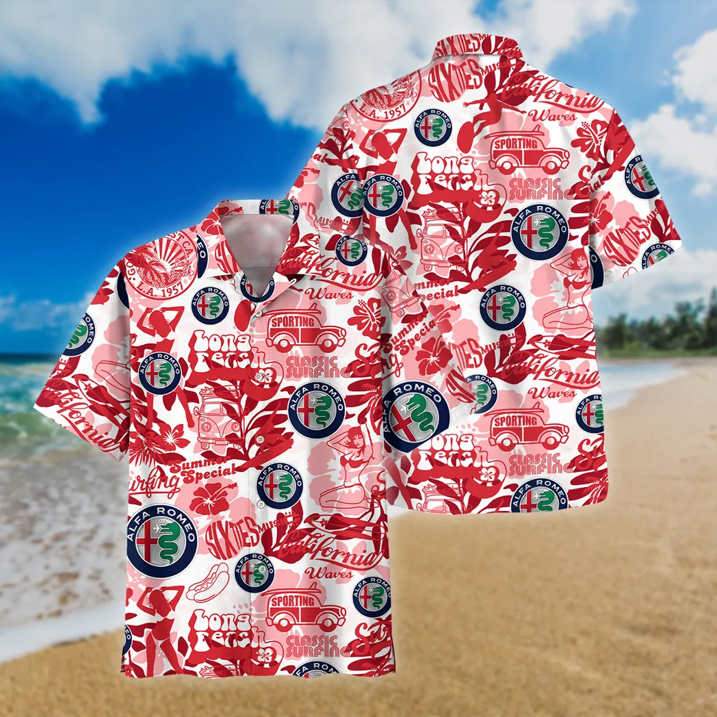 alfa romeo hawaiian shirt for men gift for alfa romeo lovers car201030725557