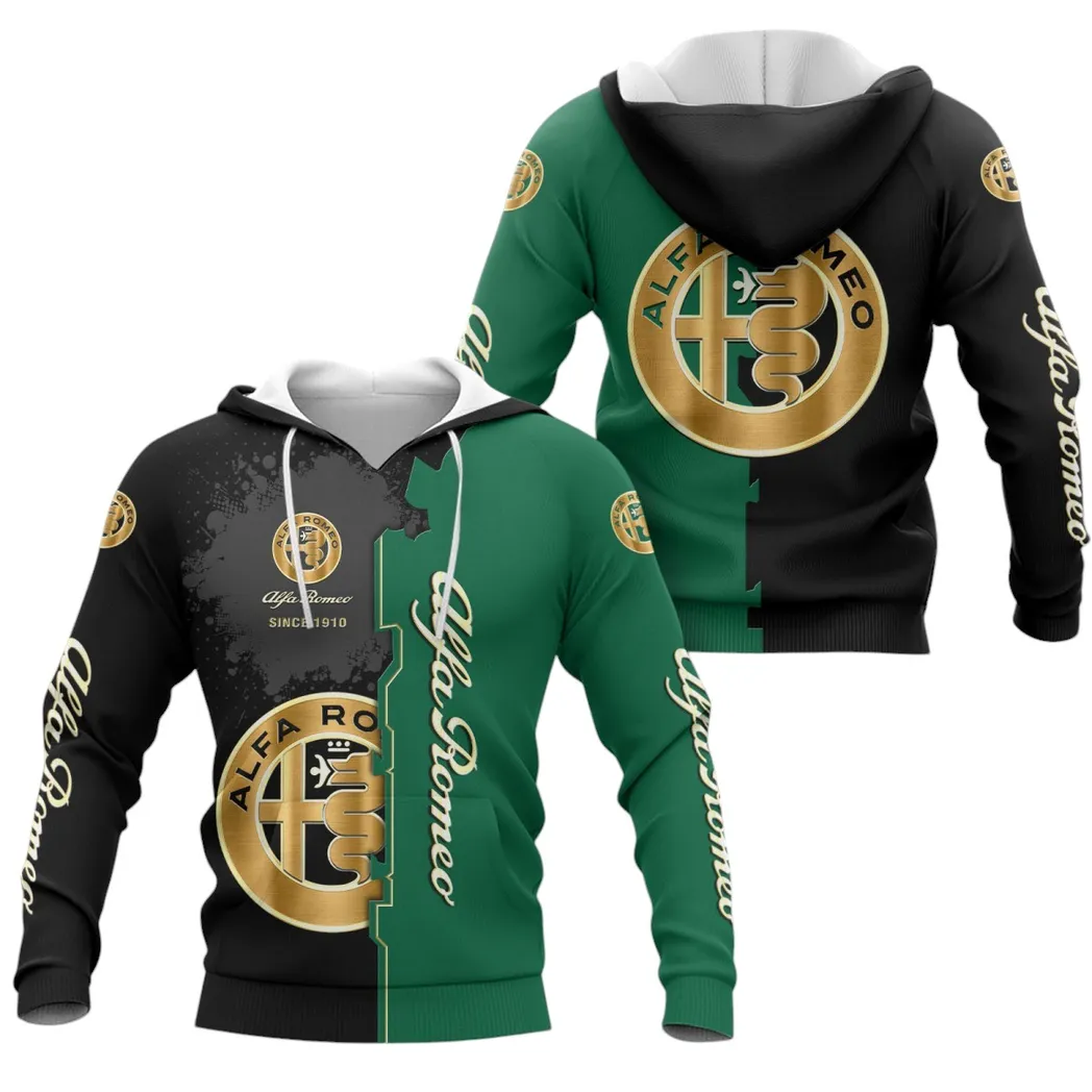 Alfa Romeo Hoodie, Gift For Alfa Romeo Lovers, Gift For Him, Husband, Boyfriend CAR44021725000-2