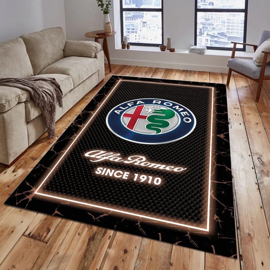 alfa romeo rug gift for alfa romeo lovers gift for him husband boyfriend car5202192500 brown w9gle